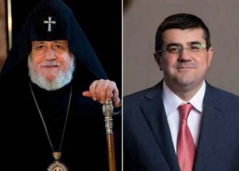 ԱՐՑԱԽԻ ՆԱԽԱԳԱՀ ԱՐԱՅԻԿ ՅԱՐՈՒԹԻՒՆԵԱՆ ՏԱՐԵԴԱՐՁԻՆ ԱՌԹԻՒ ՇՆՈՐՀԱՒՈՐԱԾ Է ԱՄԵՆԱՅՆ ՀԱՅՈՑ ԳԱՐԵԳԻՆ Բ. ԿԱԹՈՂԻԿՈՍԸ