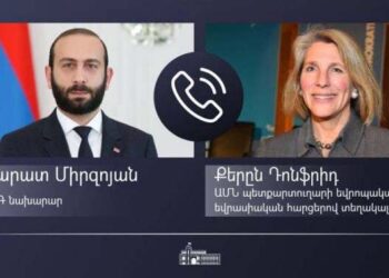 ՀՀ ԱԳ ՆԱԽԱՐԱՐՆ ՈՒ ԱՄՆ ՊԵՏԱԿԱՆ ՔԱՐՏՈՒՂԱՐԻՆ ՏԵՂԱԿԱԼԸ ԸՆԴԳԾԱԾ ԵՆ ՀԱՅ ՌԱԶՄԱԳԵՐԻՆԵՐՈՒՆ ՇՈՒՏԱՓՈՅԹ ԱԶԱՏ ԱՐՁԱԿՄԱՆ ԱՆՀՐԱԺԵՇՏՈՒԹԻՒՆԸ