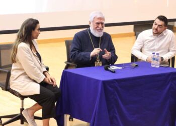 ՙՀԱՄԱՇԽԱՐՀԱՅՆԱՑՈՒՄԸ ԵՒ ՀԱՅ ԵՐԻՏԱՍԱՐԴԸ՚ ՆԻՒԹԻՆ ՇՈՒՐՋ ԴԱՍԱԽՕՍՈՒԹԻՒՆª ՎԵՀԱՓԱՌ ՀԱՅՐԱՊԵՏԻՆ ԿՈՂՄԷ