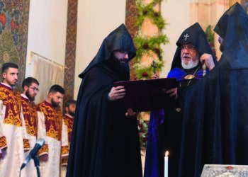 ՀԱՅՈՑ ՑԵՂԱՍՊԱՆՈՒԹԵԱՆ ՍՈՒՐԲ ՆԱՀԱՏԱԿՆԵՐՈՒ ՈԳԵԿՈՉՈՒՄ ԷՋՄԻԱԾՆԻ ՄԷՋ